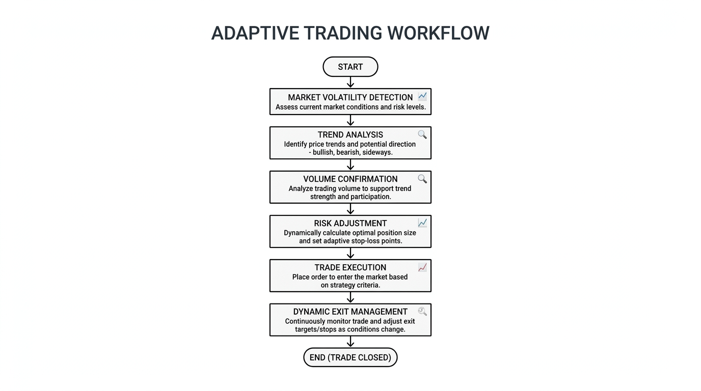 Adaptive trading workflow diagram