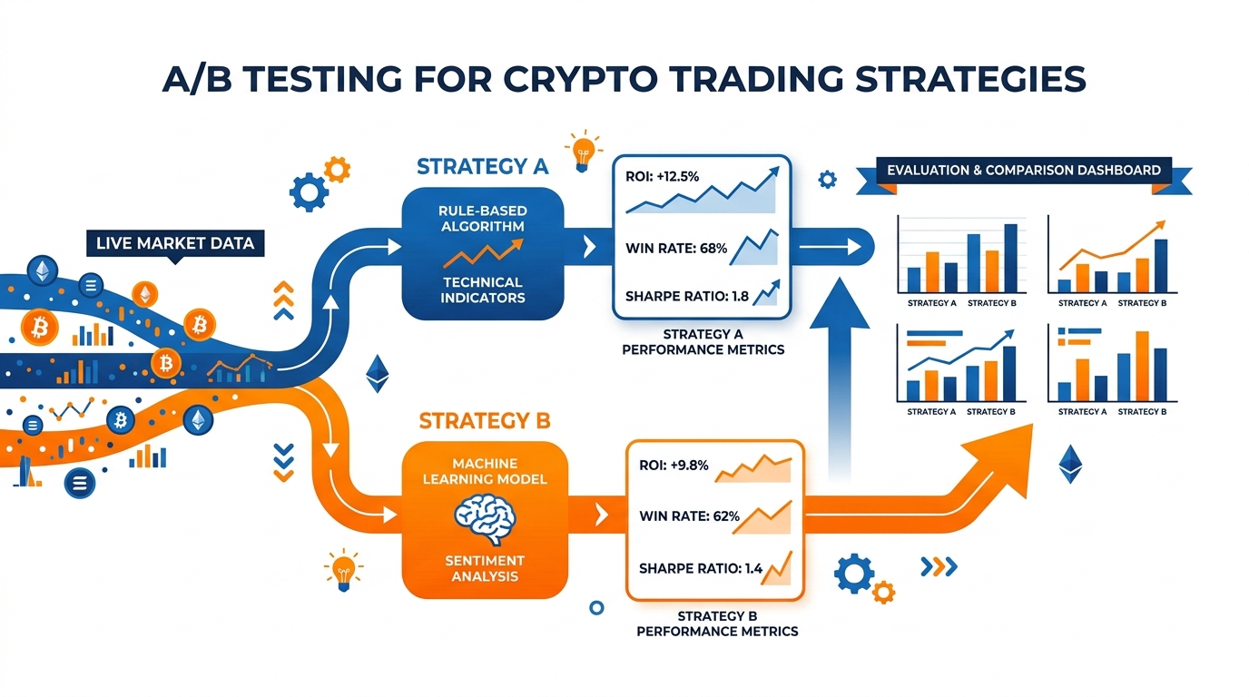 A/B testing framework for crypto trading strategies